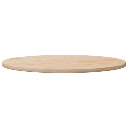 Piano Tavolo Rotondo Ø90x3 cm in Legno Massello di Pino | homemem39