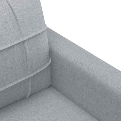 Poltrona Grigio Chiaro 60 cm in Tessuto - homemem39