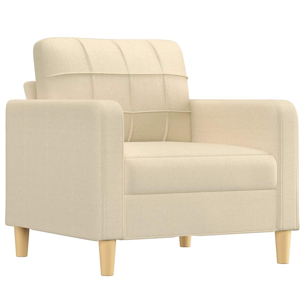 Poltrona Crema 60 cm in Tessuto | homemem39