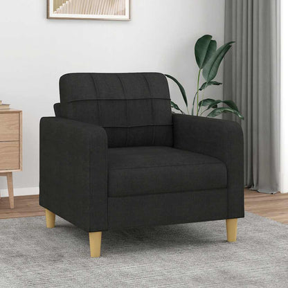 Poltrona Nera 60 cm in Tessuto | homemem39