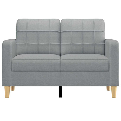 Divano a 2 Posti Grigio Chiaro 120 cm in Tessuto - homemem39