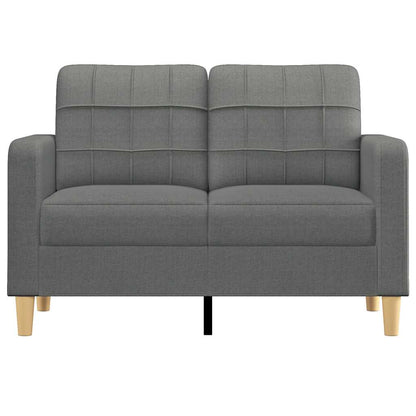 Divano a 2 Posti Grigio Scuro 120 cm in Tessuto | homemem39