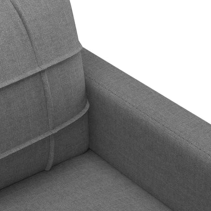 Divano a 2 Posti Grigio Scuro 120 cm in Tessuto | homemem39