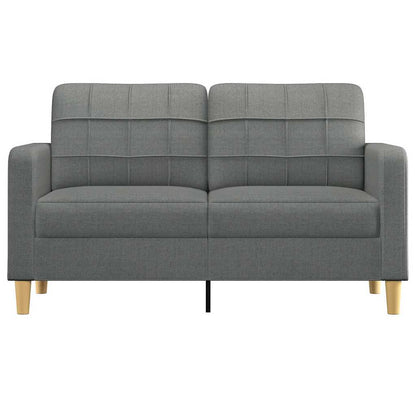 Divano a 2 Posti Grigio Scuro 140 cm in Tessuto - homemem39