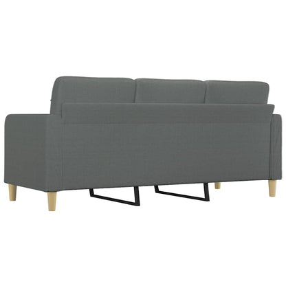 Divano a 3 Posti Grigio Chiaro 180 cm in Tessuto | homemem39