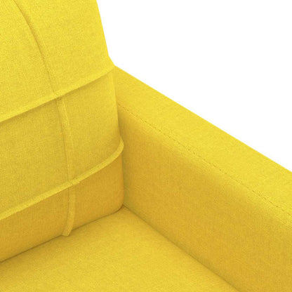 Divano a 3 Posti Giallo Chiaro 180 cm in Tessuto | homemem39