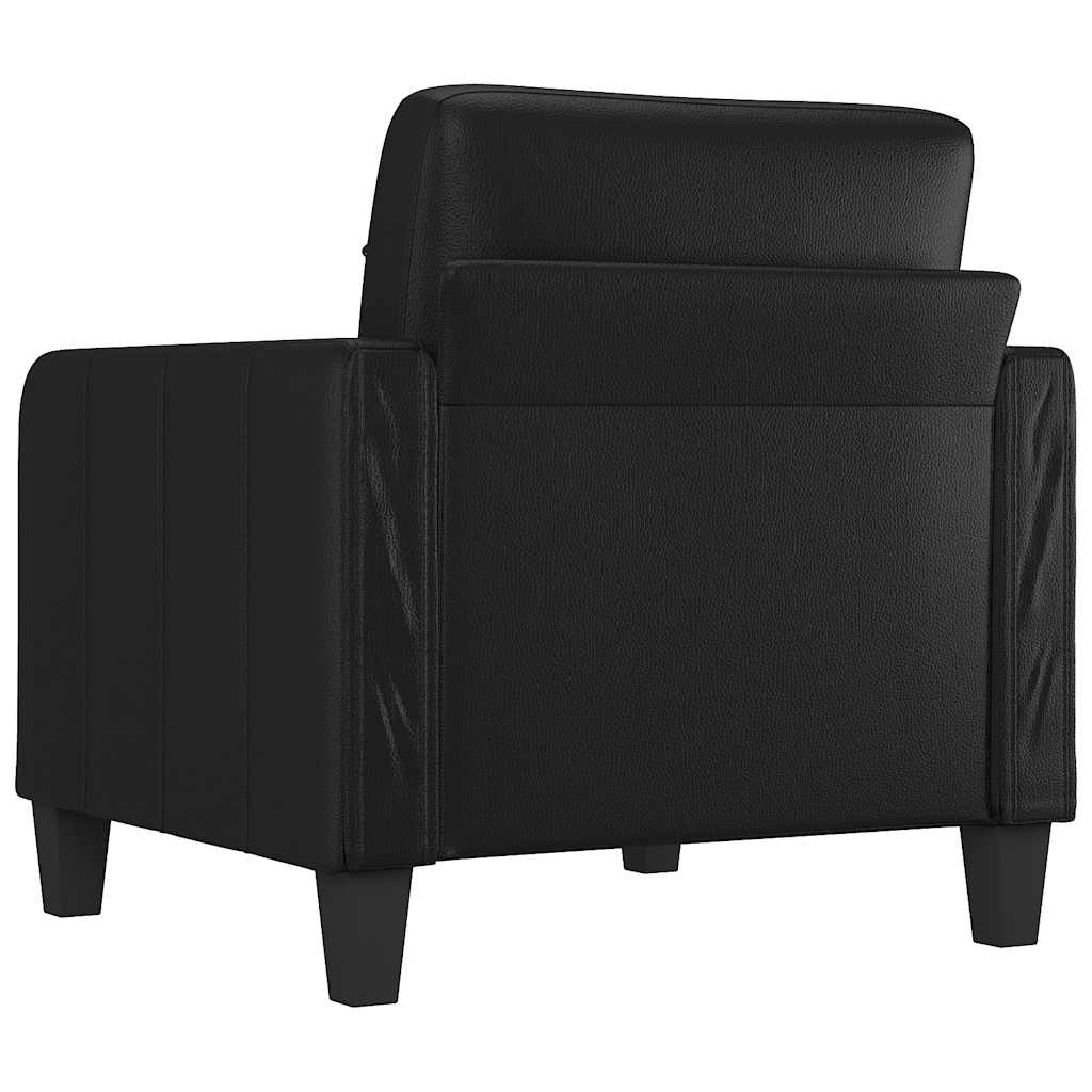 Poltrona Nera 60 cm in Similpelle | homemem39