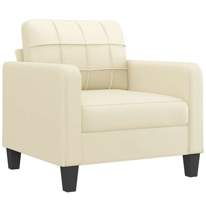 Poltrona Crema 60 cm in Similpelle | homemem39