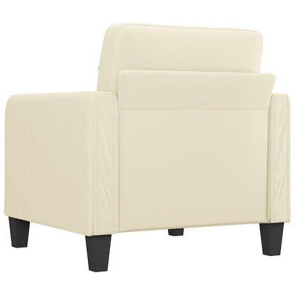Poltrona Crema 60 cm in Similpelle | homemem39