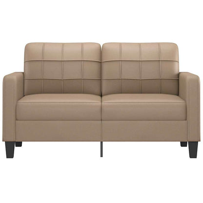 Divano a 2 Posti Cappuccino 140 cm in Similpelle