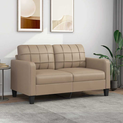 Divano a 2 Posti Cappuccino 140 cm in Similpelle | homemem39