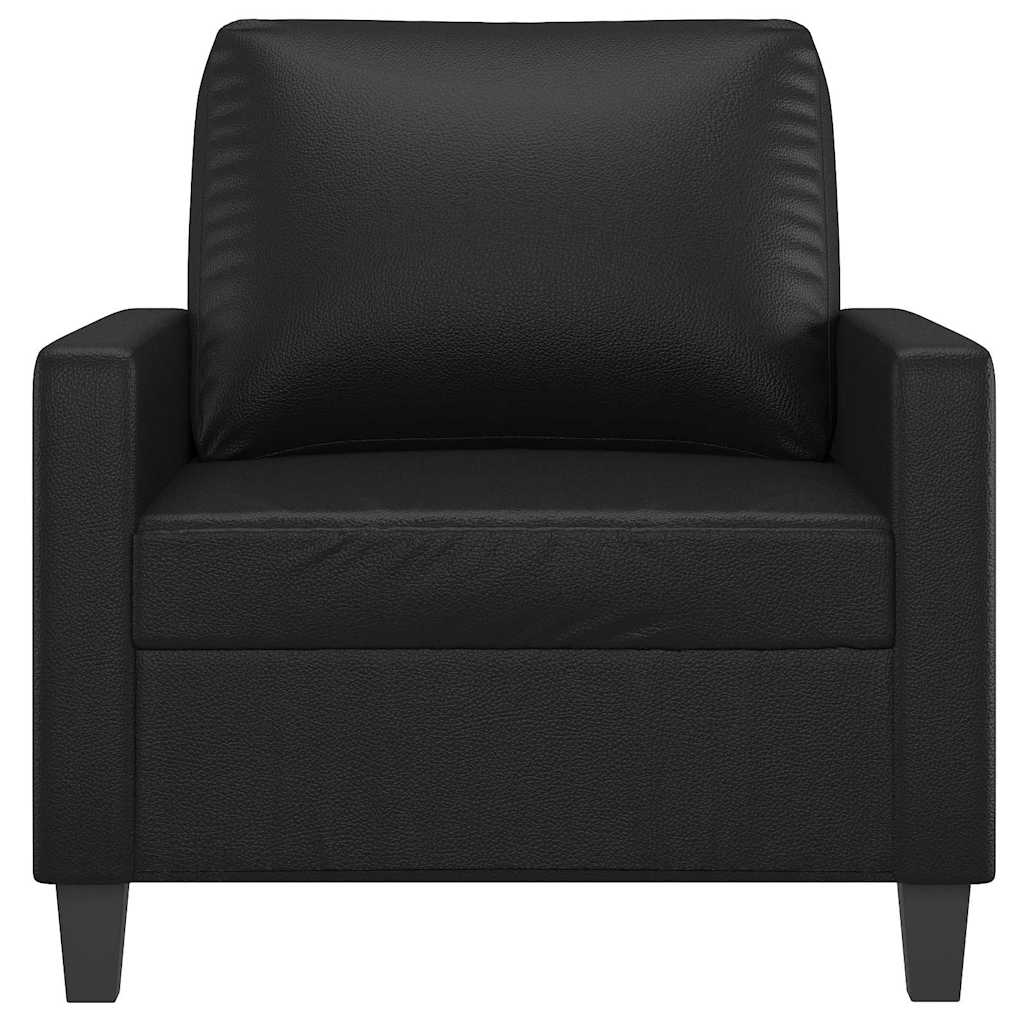 Poltrona Nera 60 cm in Similpelle | homemem39