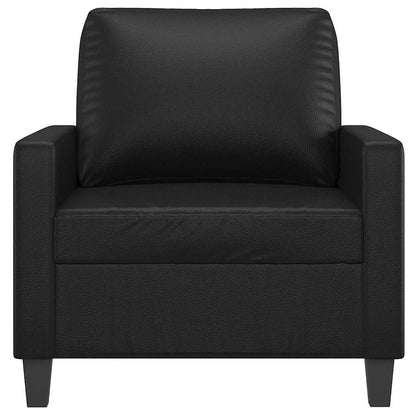 Poltrona Nera 60 cm in Similpelle | homemem39