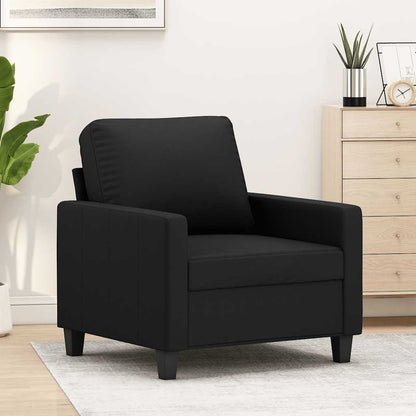 Poltrona Nera 60 cm in Similpelle | homemem39