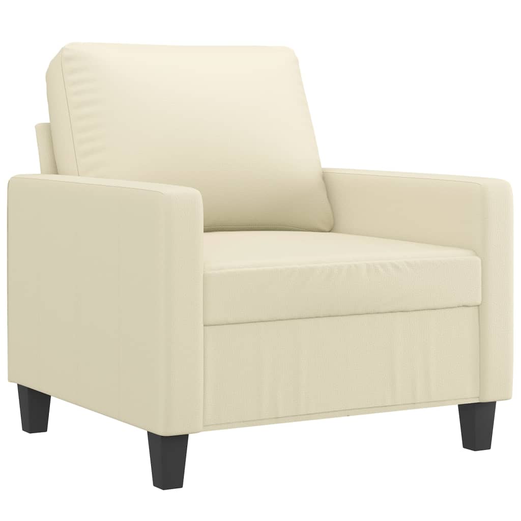 Poltrona Crema 60 cm in Similpelle | homemem39