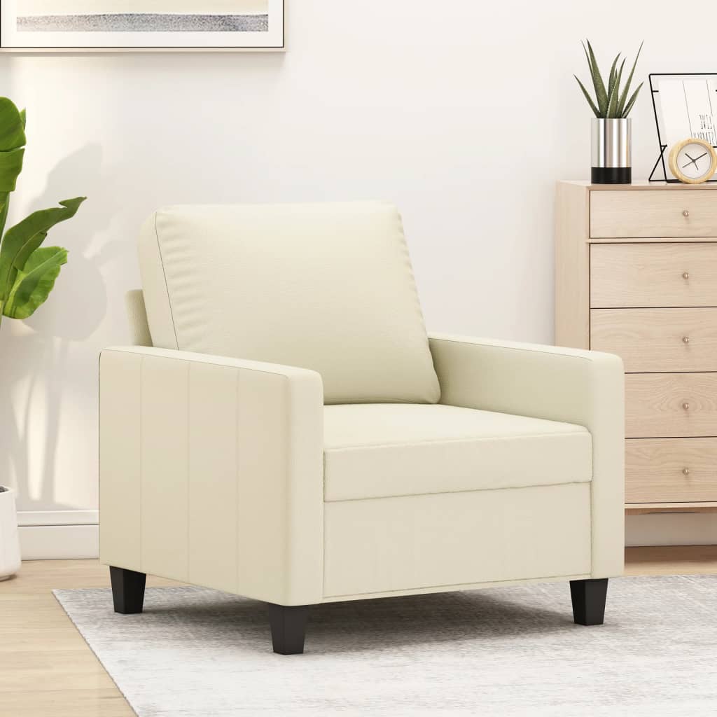 Poltrona Crema 60 cm in Similpelle | homemem39