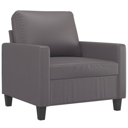 Poltrona Grigia 60 cm in Similpelle | homemem39