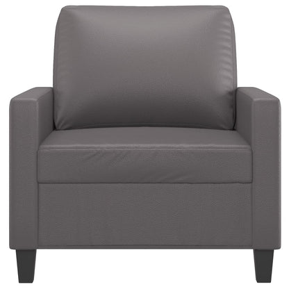 Poltrona Grigia 60 cm in Similpelle | homemem39