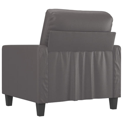 Poltrona Grigia 60 cm in Similpelle | homemem39