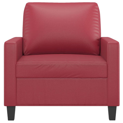 Poltrona Rosso Vino 60 cm in Similpelle | homemem39