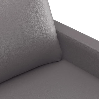 Divano a 2 Posti Grigio 120 cm in Similpelle | homemem39
