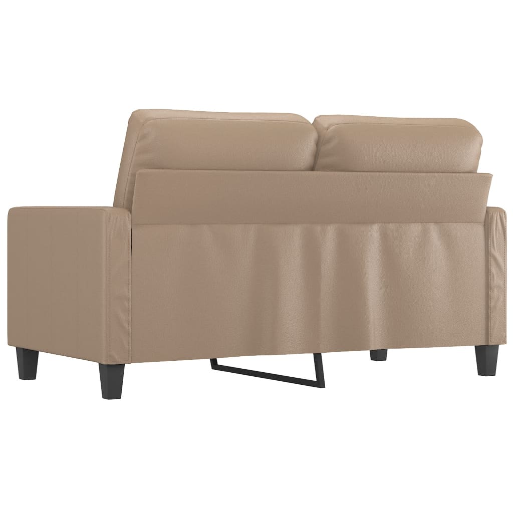 Divano a 2 Posti Cappuccino 140 cm in Similpelle | homemem39