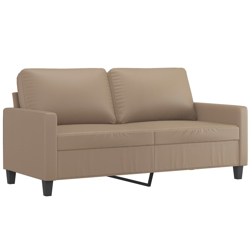 Divano a 2 Posti Cappuccino 140 cm in Similpelle | homemem39
