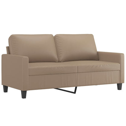 Divano a 2 Posti Cappuccino 140 cm in Similpelle | homemem39