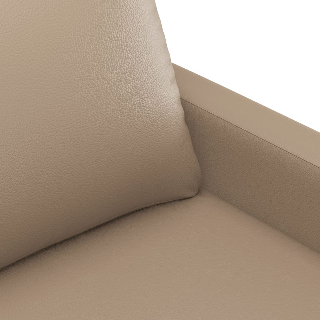 Divano a 2 Posti Cappuccino 140 cm in Similpelle | homemem39