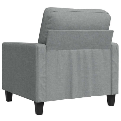 Poltrona Grigio Chiaro 60 cm in Tessuto | homemem39