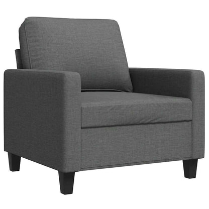 Poltrona Grigio Scuro 60 cm in Tessuto | homemem39