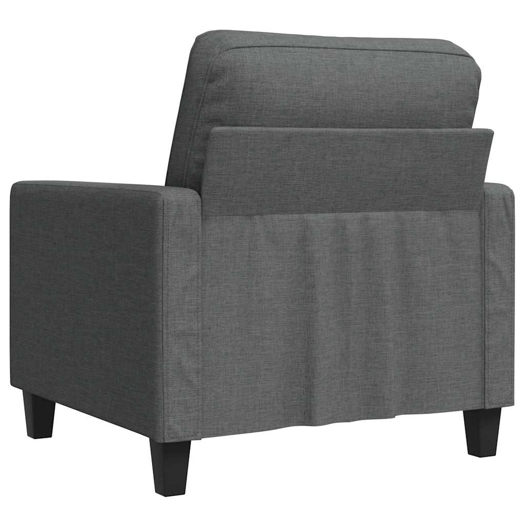 Poltrona Grigio Scuro 60 cm in Tessuto | homemem39