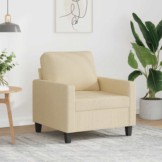 Poltrona Crema 60 cm in Tessuto | homemem39