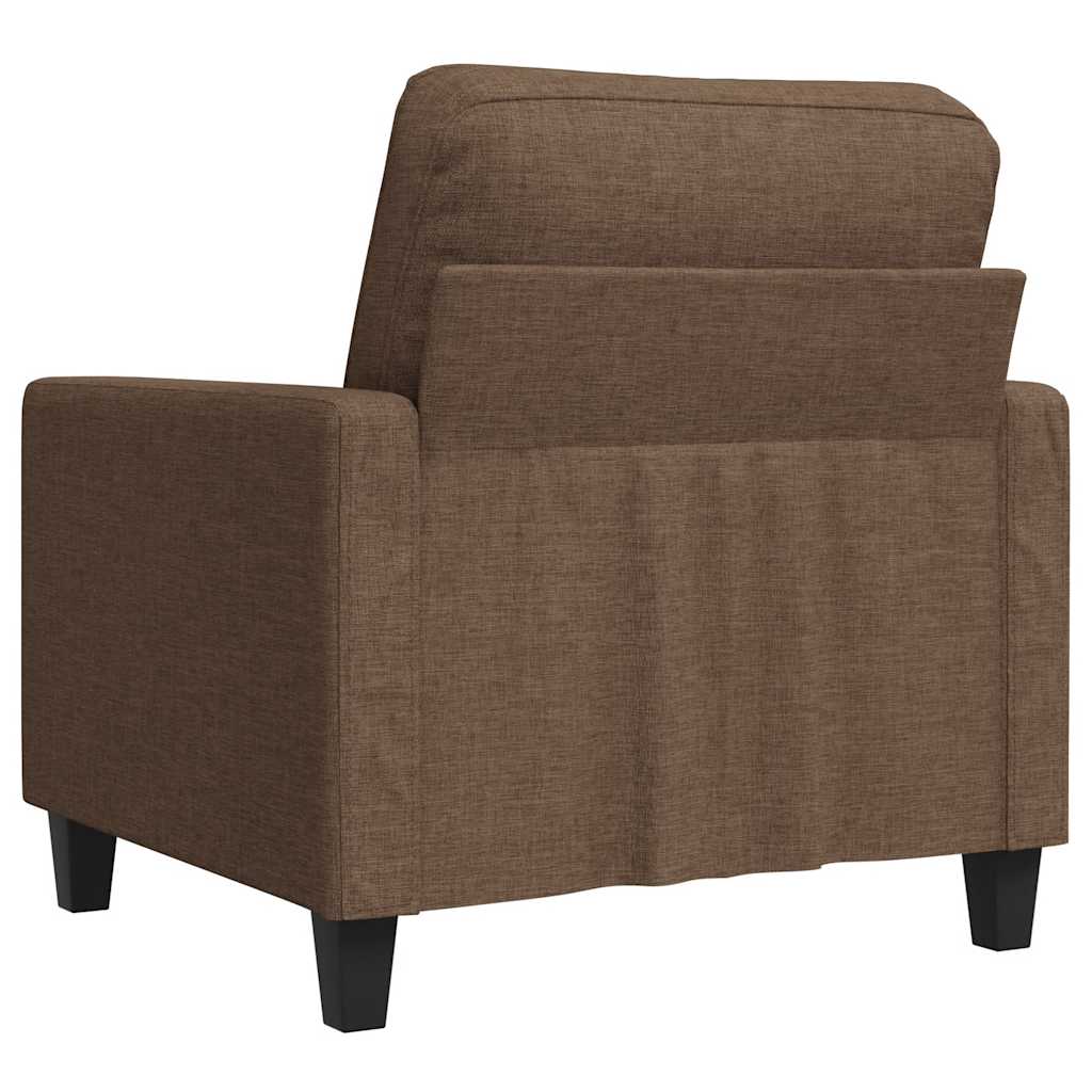 Poltrona Marrone 60 cm in Tessuto | homemem39