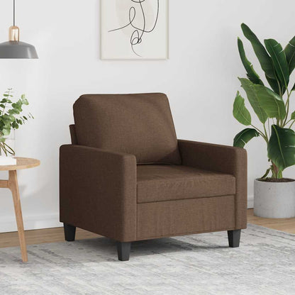 Poltrona Marrone 60 cm in Tessuto