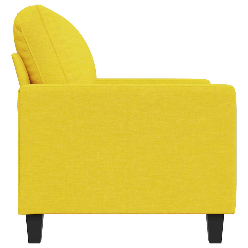 Poltrona Giallo Chiaro 60 cm in Tessuto | homemem39