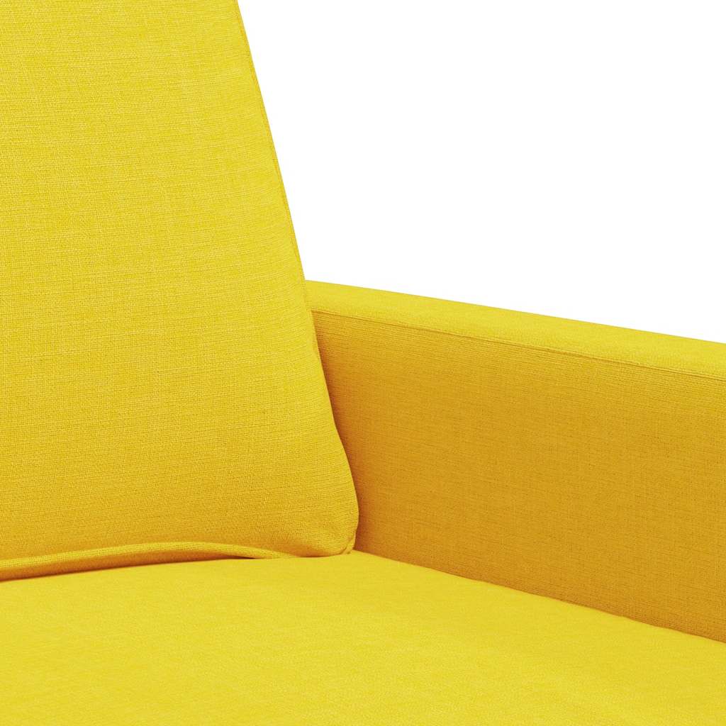 Poltrona Giallo Chiaro 60 cm in Tessuto | homemem39