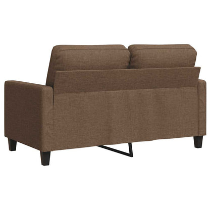 Divano a 2 Posti Marrone 120 cm in Tessuto | homemem39