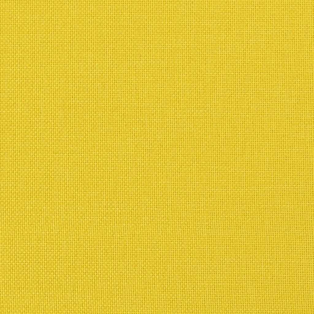 Divano a 2 Posti Giallo Chiaro 120 cm in Tessuto | homemem39