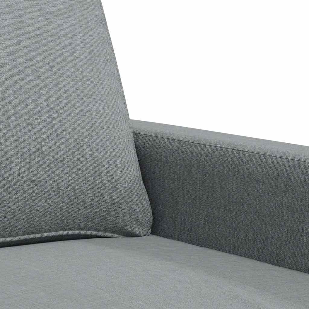 Divano a 2 Posti Grigio Chiaro 140 cm in Tessuto | homemem39