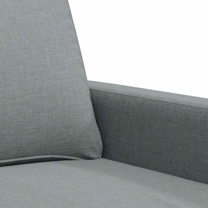 Divano a 2 Posti Grigio Chiaro 140 cm in Tessuto | homemem39
