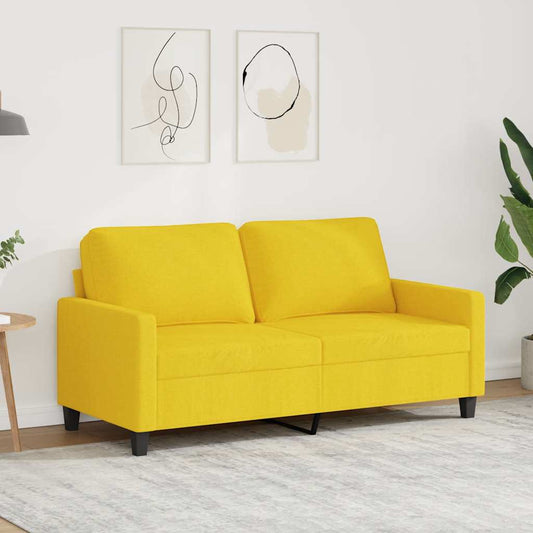 Light Yellow 2 Seater Sofa 140 cm in Fabric