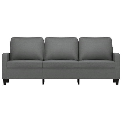 Divano a 3 Posti Grigio Chiaro 180 cm in Tessuto - homemem39