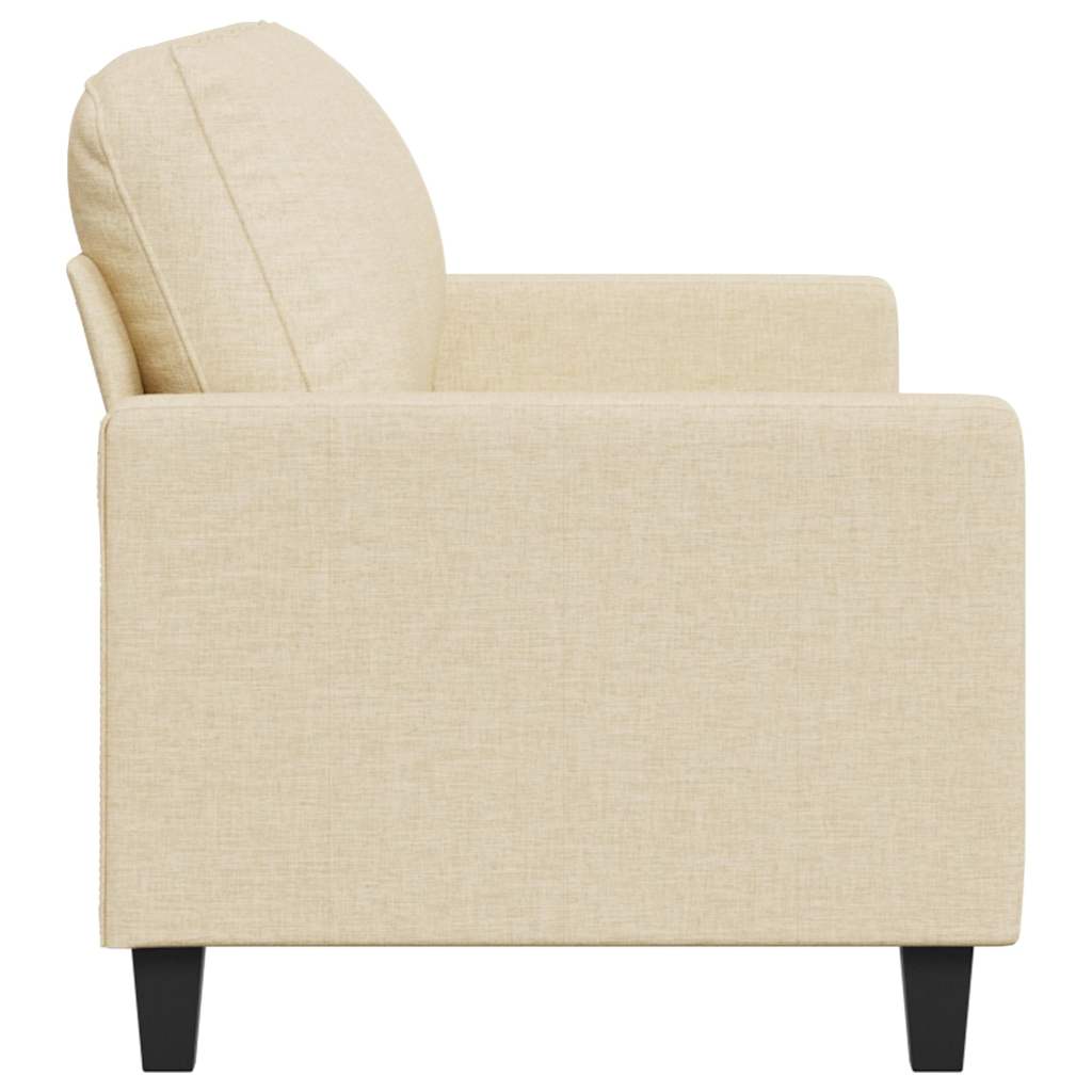 Divano a 3 Posti Crema 180 cm in Tessuto | homemem39