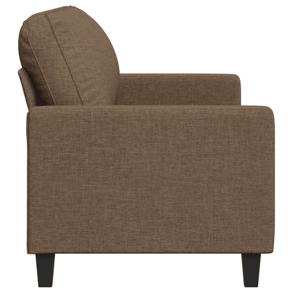 Divano a 3 Posti Marrone 180 cm in Tessuto | homemem39