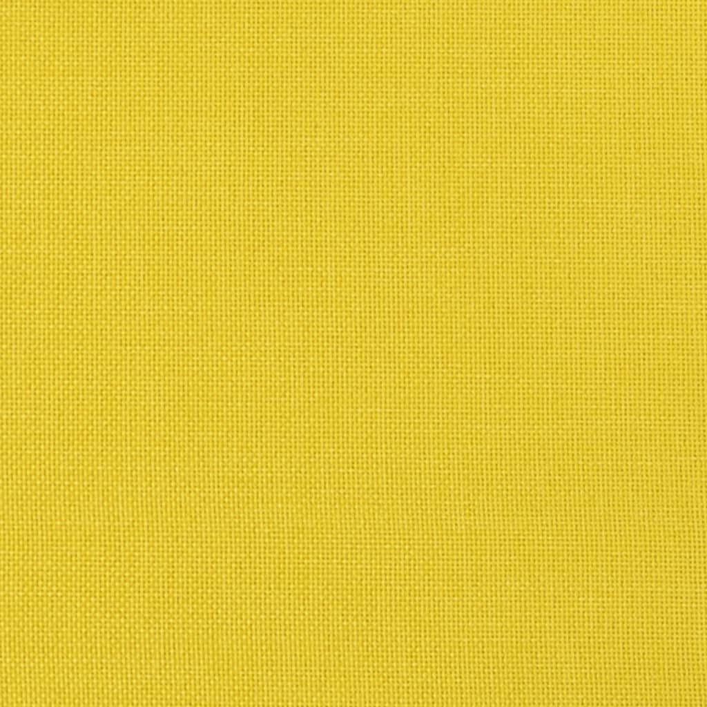 Divano a 3 Posti Giallo Chiaro 180 cm in Tessuto - homemem39