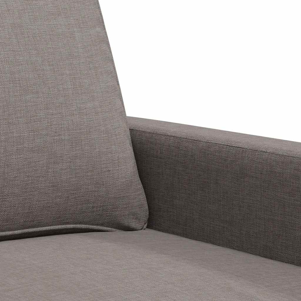 Divano a 3 Posti Tortora 180 cm in Tessuto | homemem39
