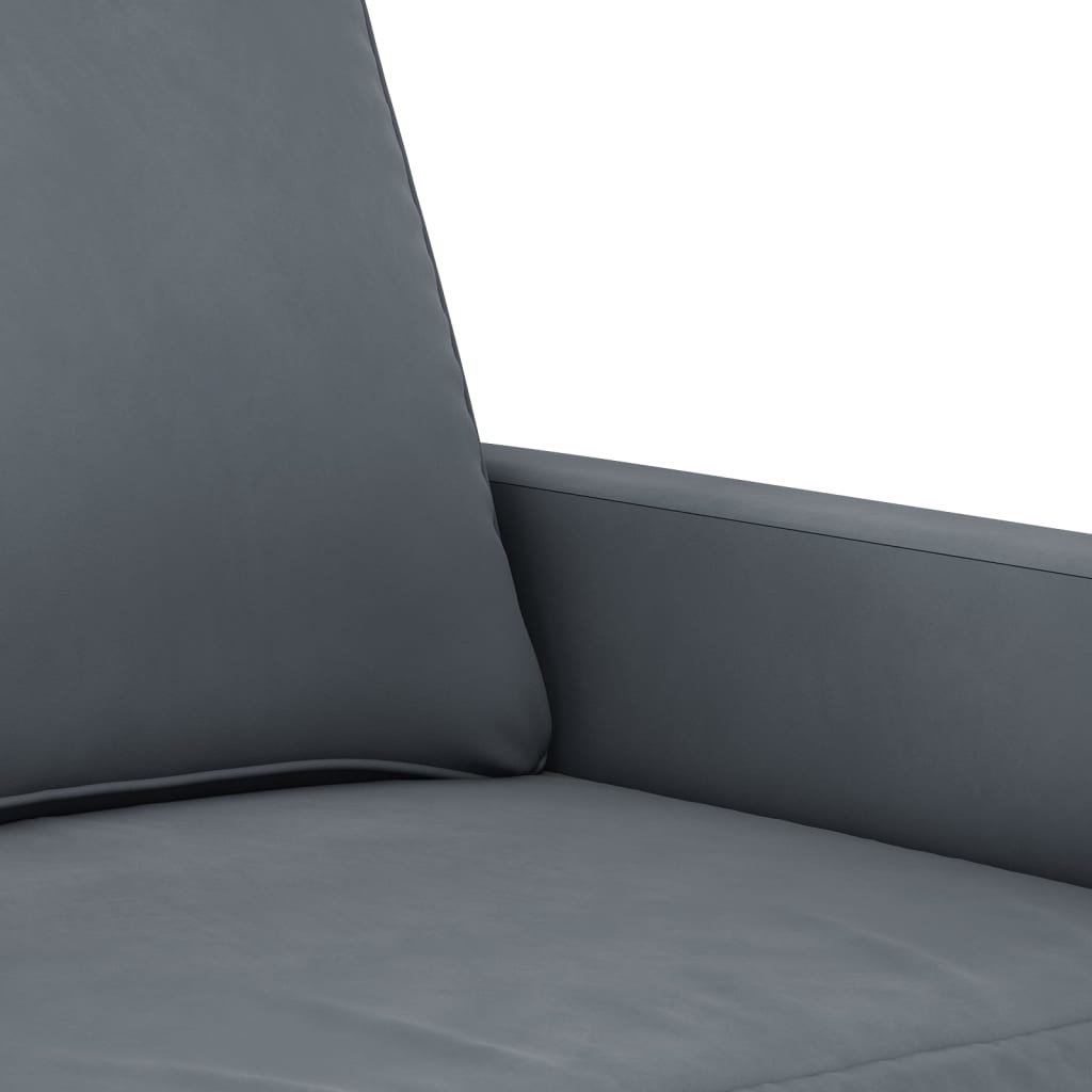 Poltrona Grigio Scuro 60 cm Velluto | homemem39