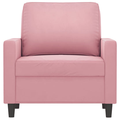 Poltrona Rosa 60 cm Velluto | homemem39