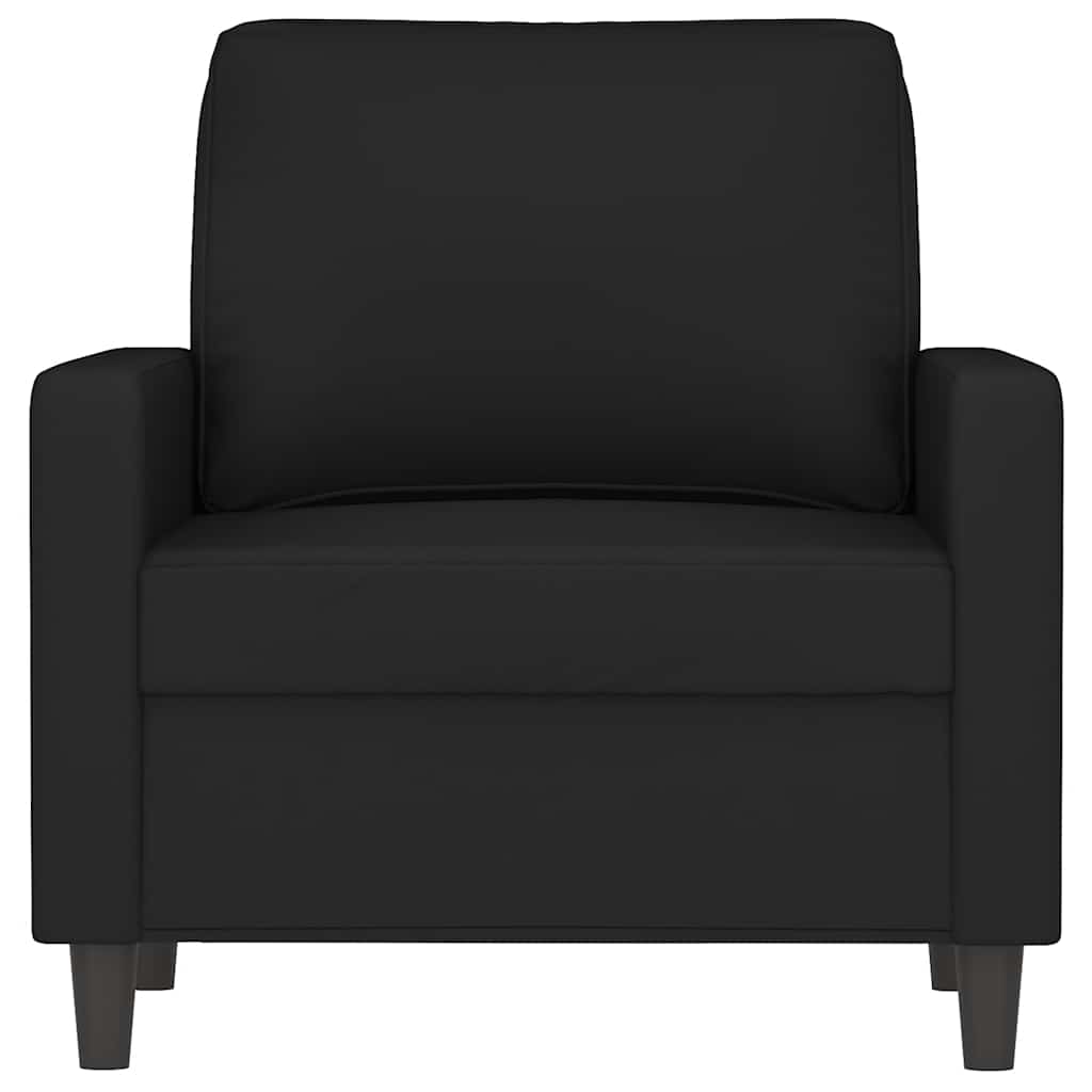 Poltrona Nero 60 cm Velluto | homemem39